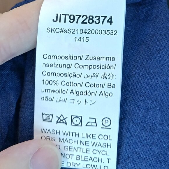 3/$18 - Emery Rose Blue Short Sleeve Top Size 2X - Picture 5 of 6